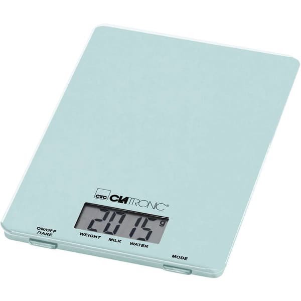 Clatronic KW 3626 LCD Köksvåg digital Vägningsområde=5 kg Mint, Grön 220 x 150 x 16