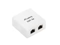 Miniatyrbild 4 av 5: Lanberg OS5-0002-W - Ytmonteringsbox för nätverk - CAT 5e - STP - RJ-45 X 2 - vit