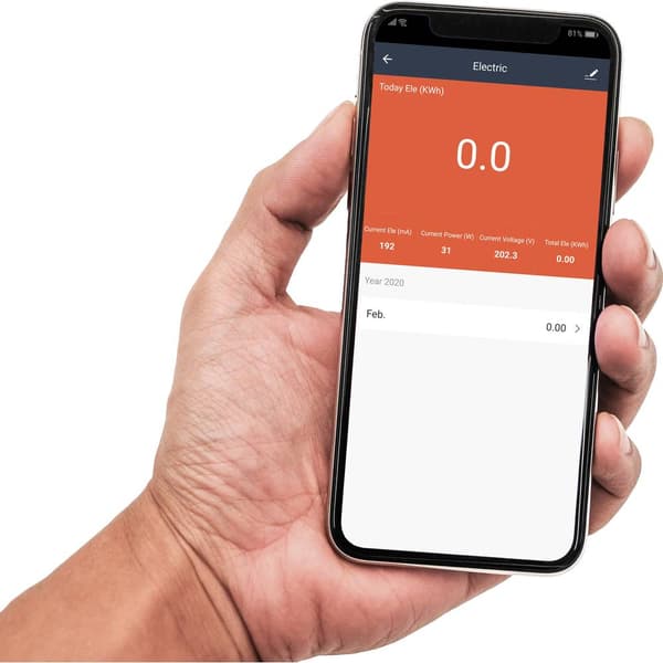 Sygonix SY-4276902 Vägguttag Wi-Fi med mätfunktion Inomhus 2500 W
