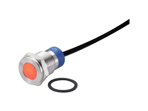 Conrad TC-7495208, Red, -25 - 55 °C, IP67, 12 V, 1.35 cm, 1 pc(s)