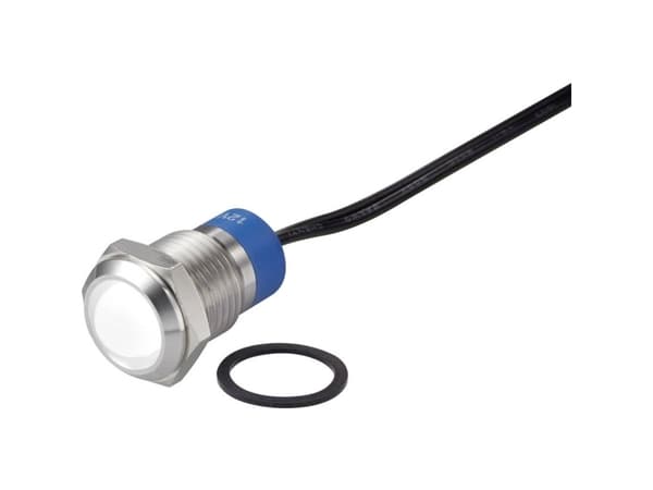 Conrad TC-7495236, Vit, -25 - 55 ° C, IP67, 12 V, 1,35 cm, 1 styck