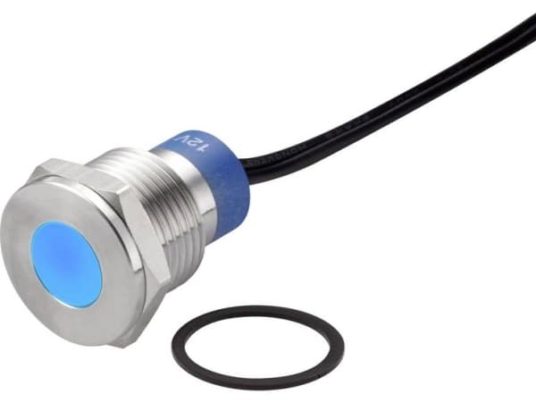 Conrad TC-7495248, sininen, -25 - 55 °C, IP67, 12 V, 1,6 cm, 1 kpl