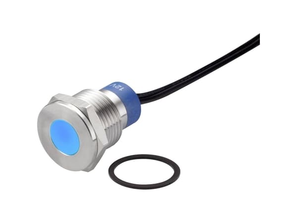 Conrad TC-7495248, sininen, -25 - 55 °C, IP67, 12 V, 1,6 cm, 1 kpl