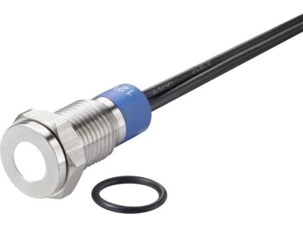 Conrad TC-7495156, Vit, -25 - 55 ° C, IP67, 12 V, 9,5 mm, 1 styck