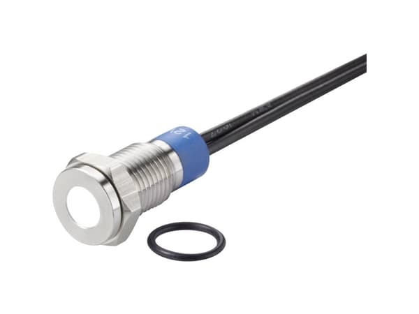 Conrad TC-7495156, Vit, -25 - 55 ° C, IP67, 12 V, 9,5 mm, 1 styck