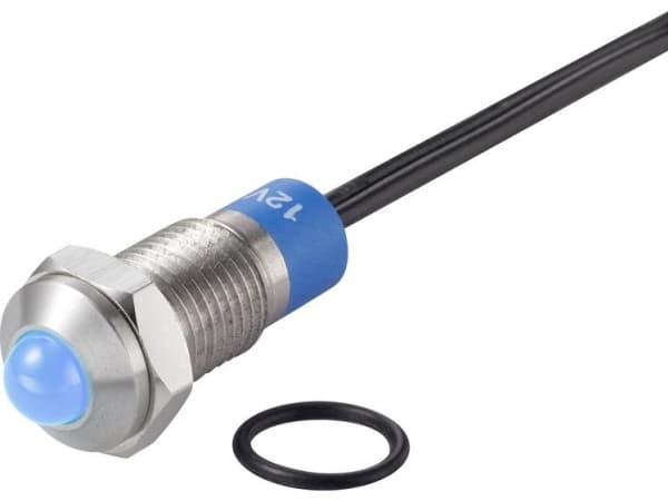 Conrad TC-7495168, sininen, -25 - 55 °C, IP67, 12 V, 9,5 mm, 1 kpl