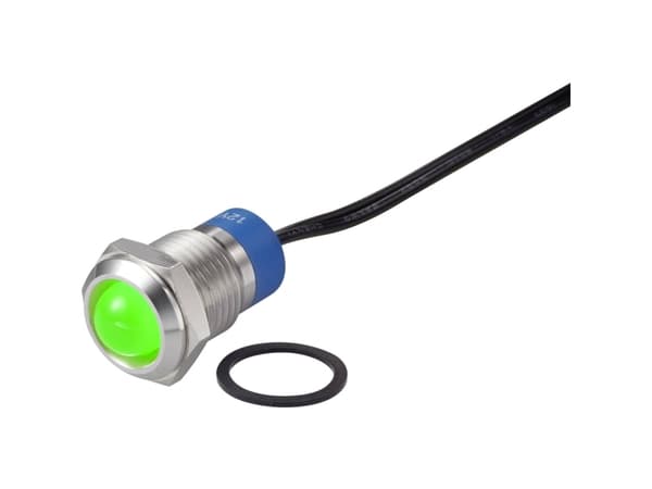 Conrad TC-7495228, Grön, -25 - 55 ° C, IP67, 12 V, 1,35 cm, 1 styck