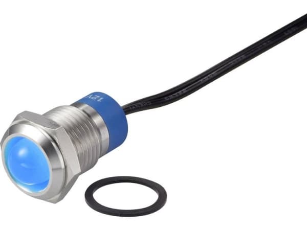 Conrad TC-7495232, sininen, -25 - 55 °C, IP67, 12 V, 1,35 cm, 1 kpl
