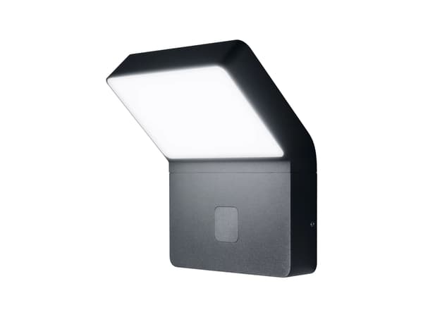 LEDVANCE Wide Sensor 12W, Vegglys, Mørkegrå, Aluminium, Polykarbonat (PC), IP44, I, IK03