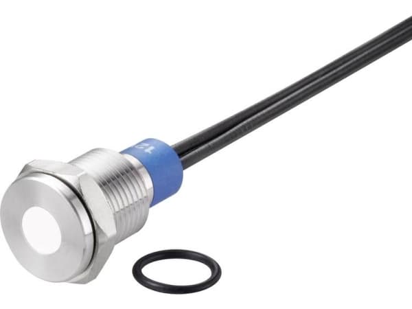 Conrad TC-7495188, Vit, -25 - 55 ° C, IP67, 12 V, 1,15 cm, 1 styck