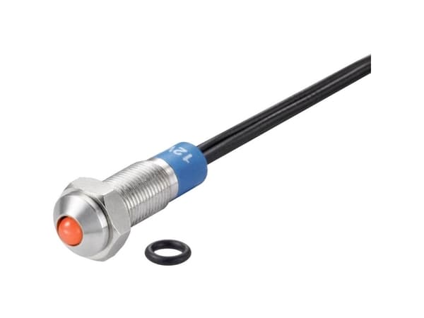 Conrad TC-7495128, Röd, -25 - 55 ° C, IP67, 12 V, 7 mm, 1 styck