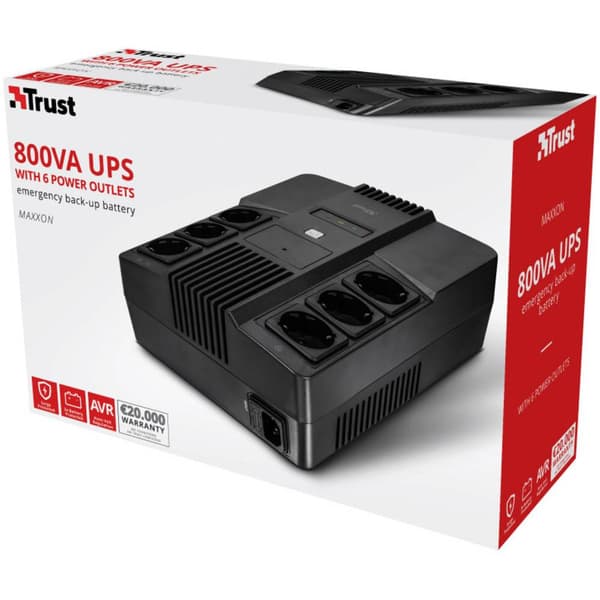 Trust MAXXON POWERSTRIP UPS 800 VA