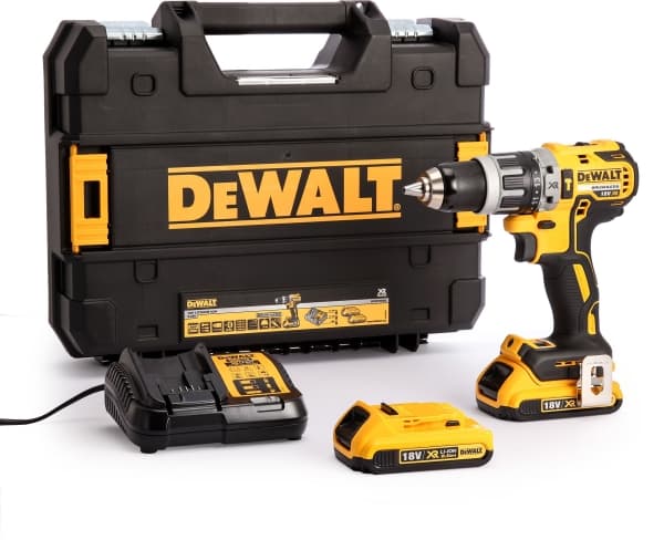 DeWALT DCD796D2-QW - Slagborr/skruvdragare - sladdlös - 2 hastigheter - nyckellös chuck 13 mm - 70 N·m - 2 batterier - 18 V