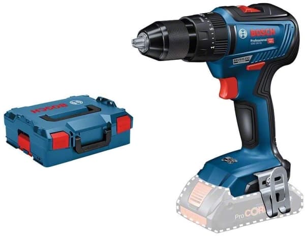 Bosch GSB 18 V-55 Professional - Støthammer-bor/driver - trådløs - 2 hastigheter - nøkkelfri borhylse 13 mm - 55 N·m - uten batteri - 18 V - SOLO