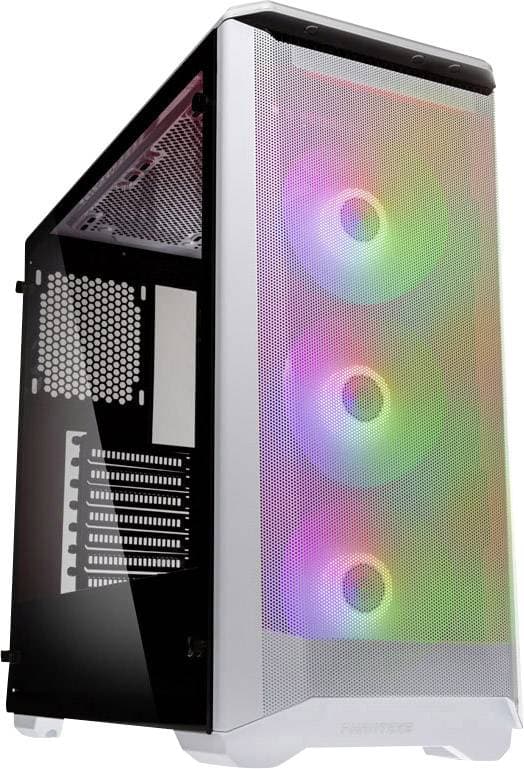 Phanteks Eclipse P400A DRGB Midi-tower PC-kabinet Hvid, Sort 3 forudinstallerede LED blæsere , Siderude , Stvfilter