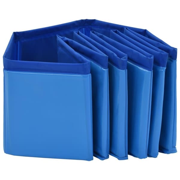 vidaXL foldbart hundebassin 80 x 20 cm PVC blå