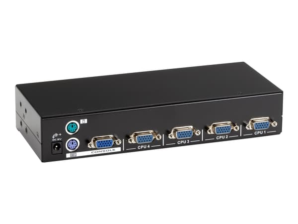 BLACK BOX EC SERIES KVM SWITCH FOR PS/2 SERVERS AND CONSOLES - 4-PORT