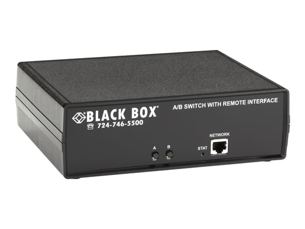 Black Box Remotely Controlled Layer 1 A/B Switch CAT6, 1 x 2 - Switch - skrivbordsmodell