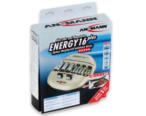 Ansmann Energy 16+, 9v, AA, AAA, C, D, C, D