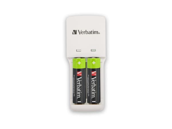 Verbatim Compact Charger - Batterilader - (for 2xAA/AAA)