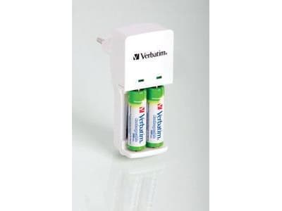 Verbatim Compact Charger - Batterilader - (for 2xAA/AAA)