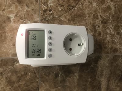 Elektronisk rumstermostat digital plugin 230V