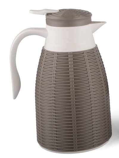 Termokande Stribe gråbrun kaffekande