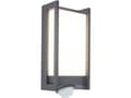 Miniatyrbilde 5 av 5: LUTEC QUBO, Vegglys, Grå, Aluminium, Polykarbonat (PC), IP54, Fasade, I