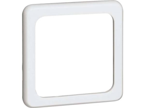 PEHA Standard, täckram för enkelmodul, horisontell och vertikal, 81x81mm, IP20, vit RAL9010