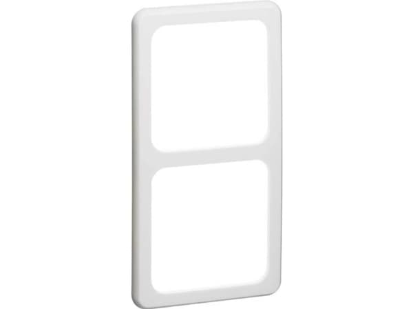 PEHA Standard, täckram med 2 moduler, horisontell och vertikal, 152x81mm, IP20, vit RAL9010