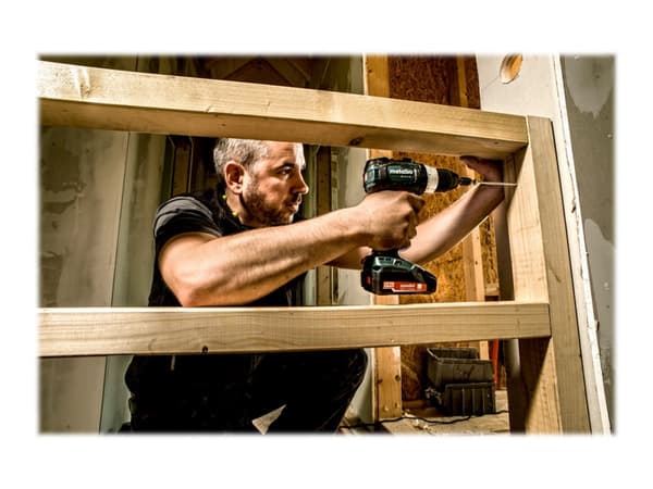 Metabo SB 18 LT BL - Hammerbor - trådløs - 2 hastigheter - nøkkelfri borhylse 13 mm - 75 N·m - 2 batterier - 18 V