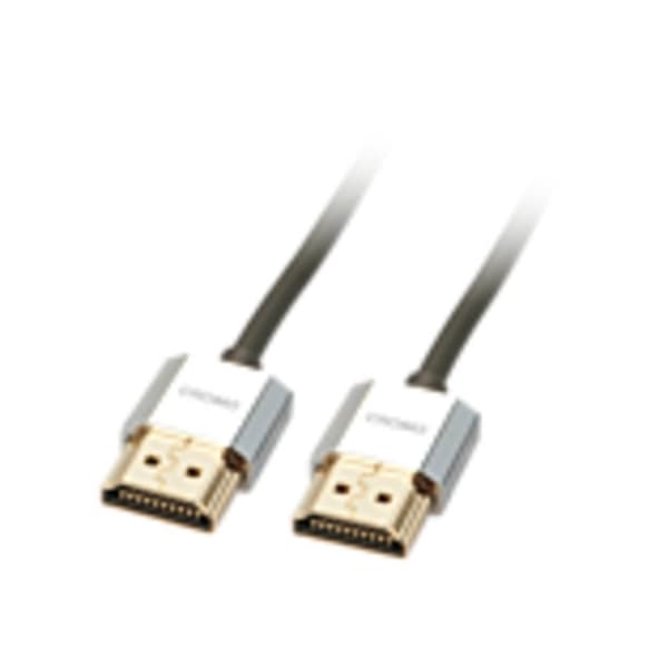 LINDY HDMI Anslutningskabel HDMI-A-kontakt, HDMI-A-kontakt 0.50 m Svart 41670 4K UHD HDMI-kabel