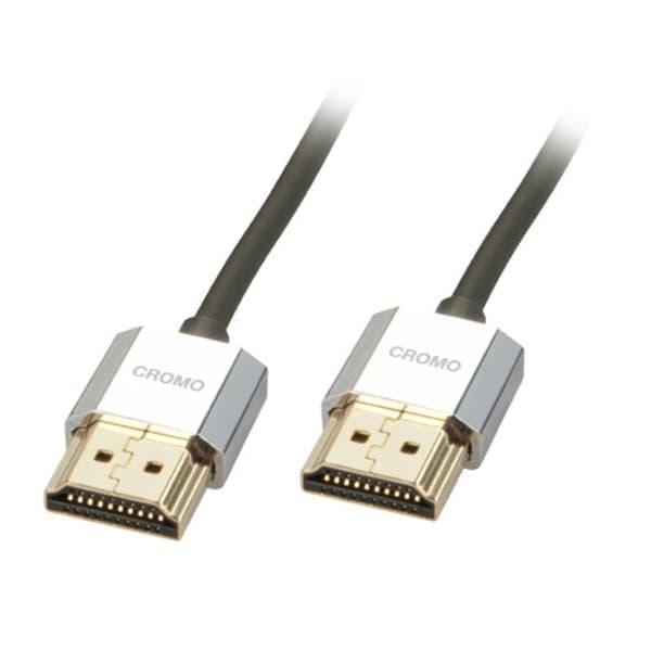 LINDY HDMI Anslutningskabel HDMI-A-kontakt, HDMI-A-kontakt 0.50 m Svart 41670 4K UHD HDMI-kabel