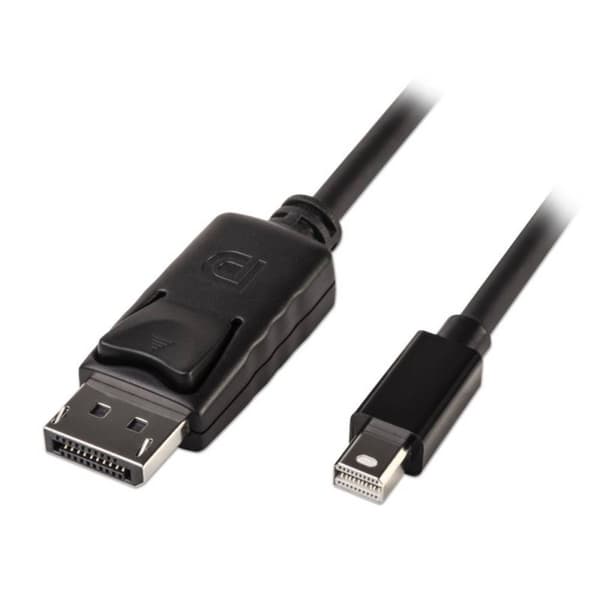 LINDY Mini-DisplayPort / DisplayPort Adapterkabel Mini DisplayPort-kontakt, DisplayPort-kontakt 2.00 m Svart 41646 Disp