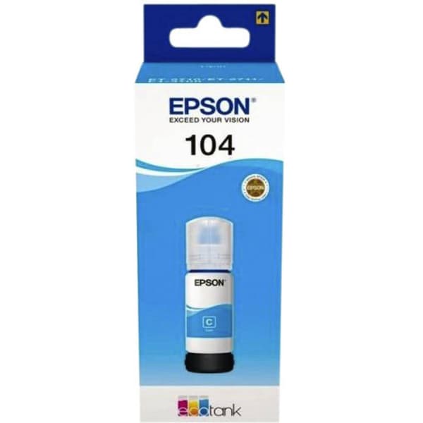 Epson C13T00P240 104 EcoTank Påfyllning Original Epson Cyan 65 ml