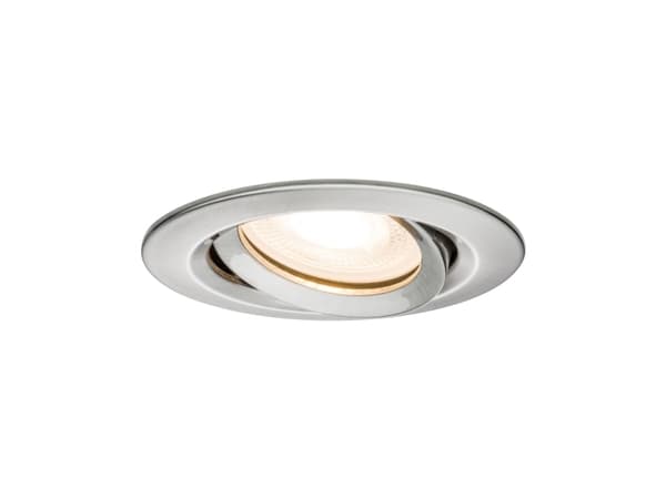 Paulmann 928.99, Nedtryckbar spotlight, GU10, 1 lampor, 2700 K, 460 LM, Metallisk Metallisk