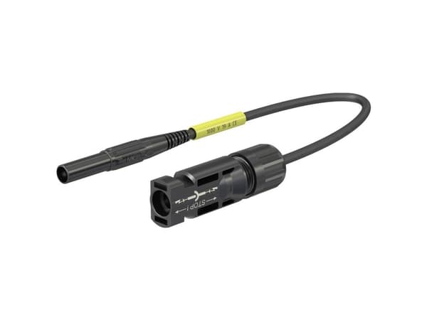 MC PV-AMLS4/150, Testausjohdin, Musta, MC, 1 mm², CAT III, PVC-muovi