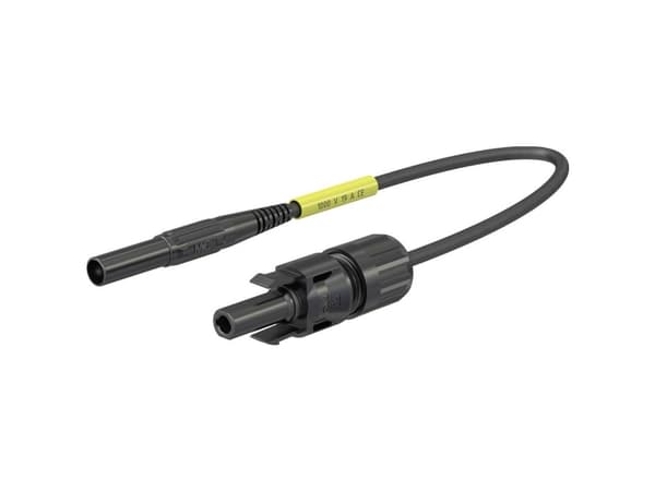 MC PV-AMLB4/150, Testausjohdin, Musta, MC, 1 mm², CAT III, PVC-muovi