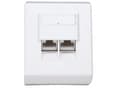 Miniatyrbild 2 av 5: Intellinet 408332, 2 x RJ-45, FTP, 5e, -40 - 80 ° C, Vit, EIA/TIA UL