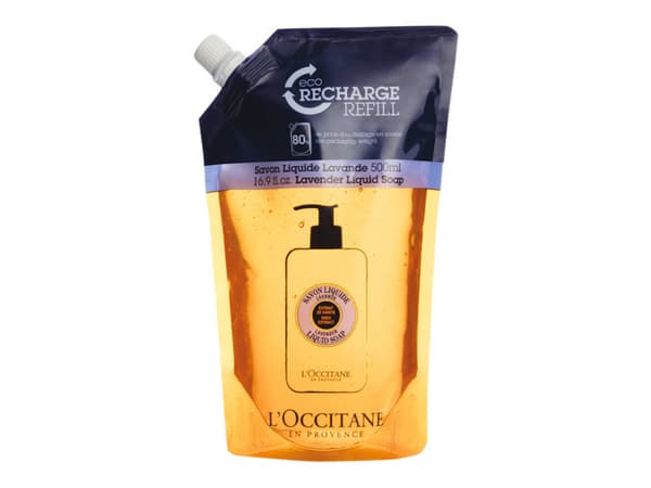 L''Occitane Shea Hands & Body Lavender Liquid Soap Refill, Hud, Flytende såpe, Påfyllspose, Rensende, Frankrike, AQUA/WATER - HELIANTHUS ANNUUS (SUNF