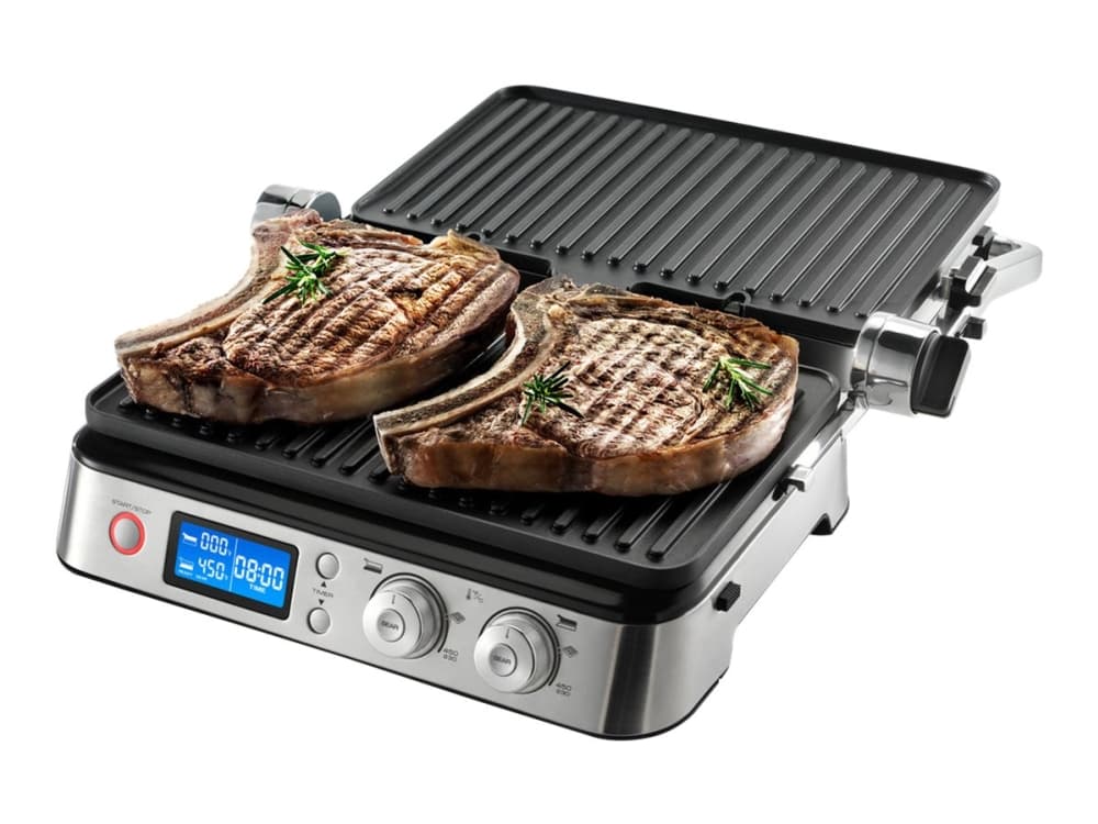 De'Longhi CGH 1020D - Grill/griddle - elektrisk - 851 cm2 - rostfritt stål