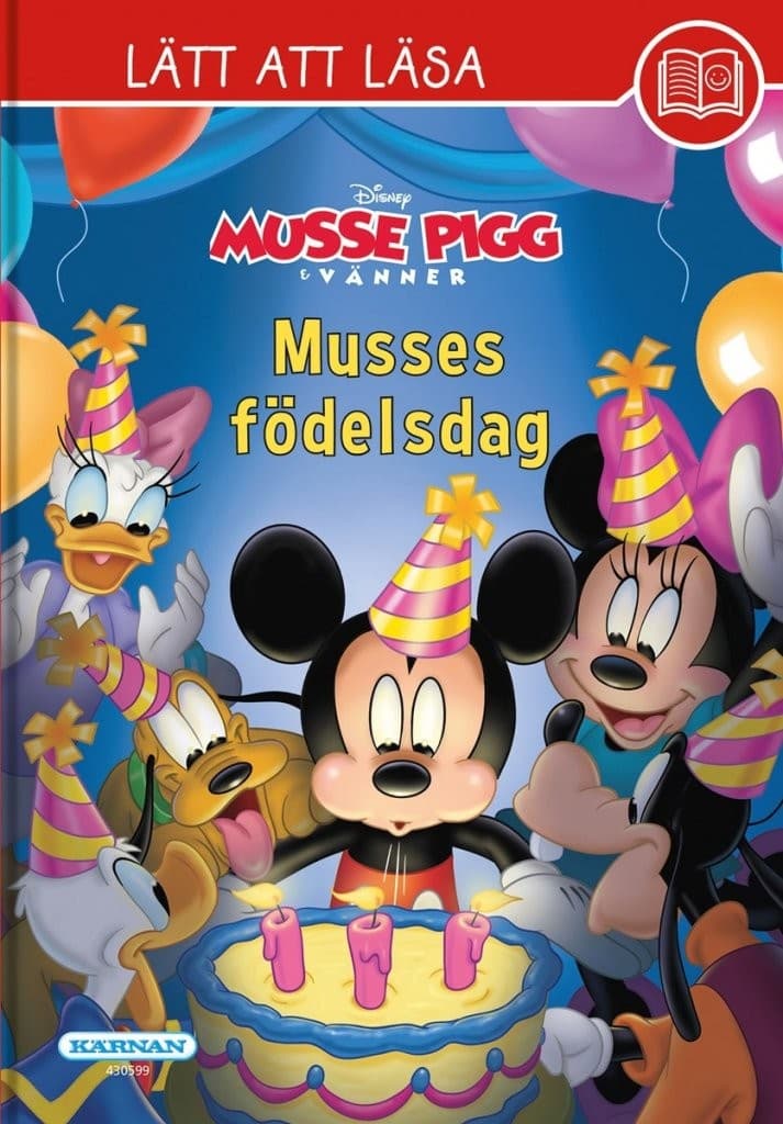 Musse Pigg, lättläst bok, Musses Födelsedag