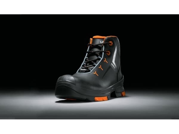 Uvex 65032, Unisex, Voksen, Vernestøvler, Oransje, Sort, ESD, S3, SRC, Lisselukking