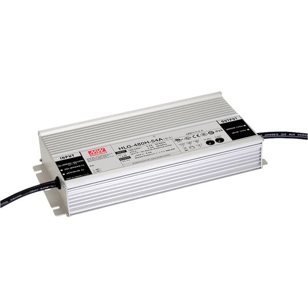 Mean Well HLG-480H-24A LED driver Konstantspänning, Konstantström 480 W 20 A 24 V/DC Outdoor, PFC-krets, justerbar, Öve