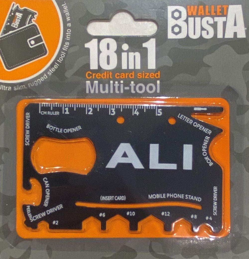 Multitool Multiverktyg ALI kreditkort betalkort