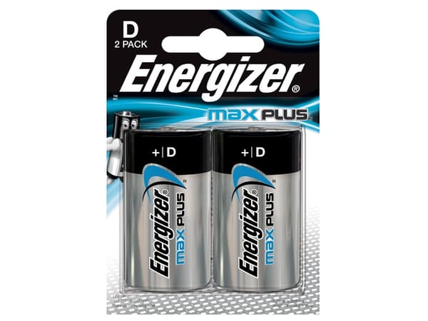 Energizer Max Plus - Batteri 2 x D - Alkalisk
