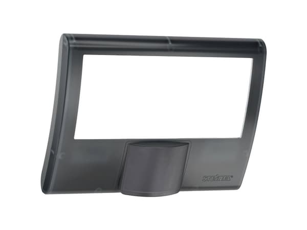STEINEL Sensor LED-Strahler XLED curved, Vegglys, Antrasitt, Aluminium, Plast, IP44, Inngang, I