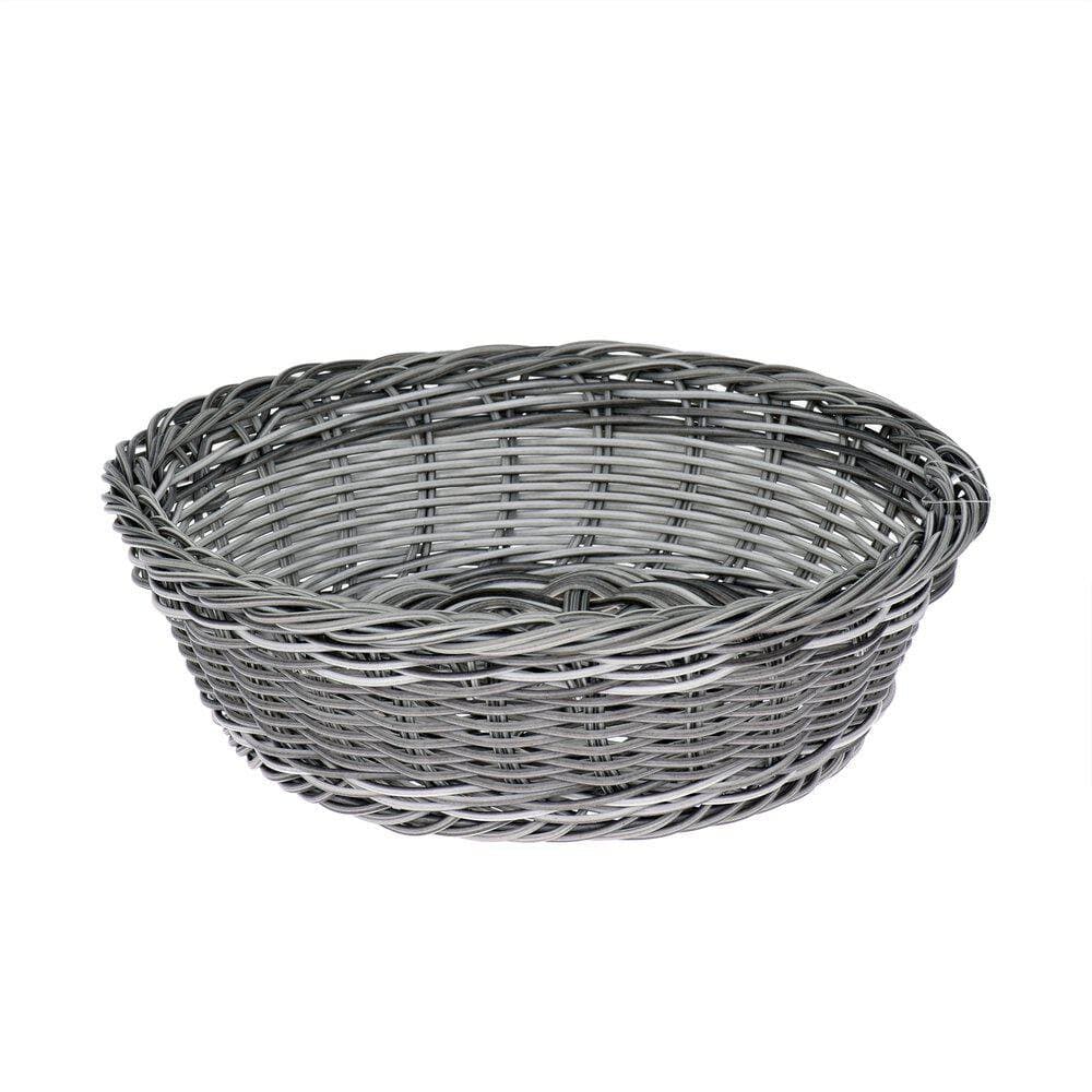 Leipäkori Kori harmaa muovipunos D25 cm