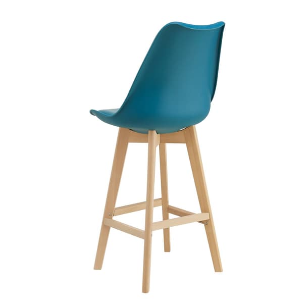 [en.casa] Barstol Lublin set 2-105x48x58cm-bok-PU konstläder-turkos
