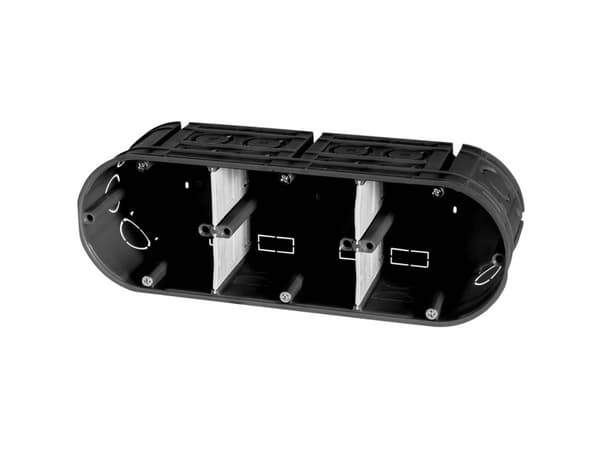 ftronic flushmounted appliance box solid 3gang d63mm flushmounted30